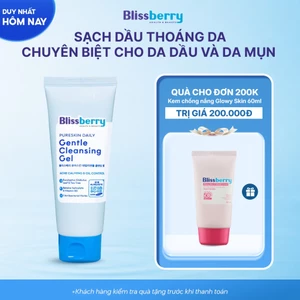 Sữa Rửa Mặt BHA PH 5.5 Dịu Nhẹ Giảm Mụn+ B5 Duy Trì Độ Ẩm Blissberry Daily Gentle Cleansing Gel 100ml