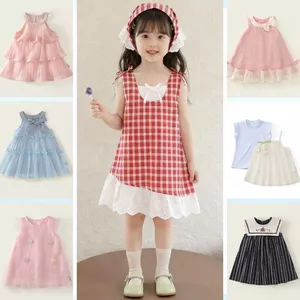 Váy Cho Bé Gái, Váy Bé Gái Hot Trend Phong Cách Tiểu Thư Nhẹ Nhàng Chất Liệu Cotton