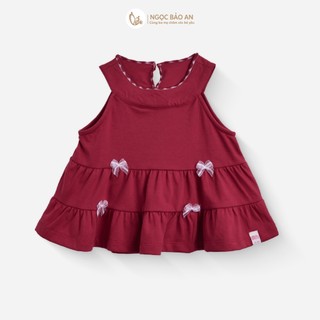 NBAN (6M-6Y) Set đồ bé gái Thỏ Mơ, áo cổ yếm quần dài form rộng mềm mát cho bé-THOMO8.25