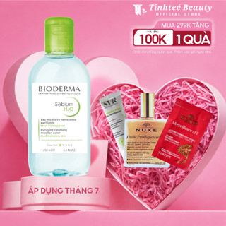 Dung dịch làm sạch và tẩy trang dành cho da hỗn hợp đến da dầu công nghệ Micellar Bioderma Sebium H2O - 250ml