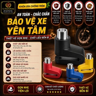 Ổ Khóa Phanh Đĩa, Khóa Đĩa Xe Máy, Xe Máy Chống Trộm, Nhỏ Gọn Tiện Dụng
