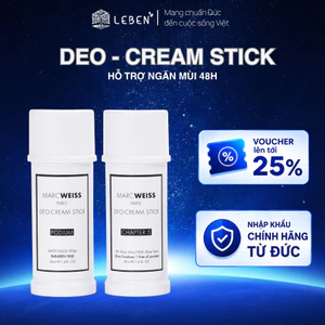 Lăn khử mùi 4 trong 1 Deo MarcWeiss dạng kem dưỡng hỗ trợ sáng da ngăn mồ hôi và tích hợp hương nước hoa từ Đức 40ml