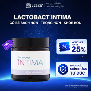 Lactobact Intima - Men vi sinh phụ khoa bổ sung lợi khuẩn từ Đức, hỗ trợ giảm tái phát viêm, tăng đề kháng cô bé