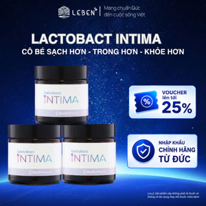 Liệu trình 3 hộp men vi sinh Lactobact Intima bổ sung lợi khuẩn từ Đức dành cho phụ nữ