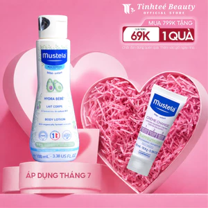 Kem Dưỡng Da Toàn Thân Cho Trẻ Sơ Sinh & Em Bé Da Thường Mustela Hydra Bebe Lotion 100ml/300ml