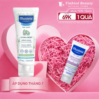 Kem dưỡng da mặt cho bé Mustela cho da thường | da chạm thể tạng (viêm da cơ địa) | da nhạy cảm 40ml