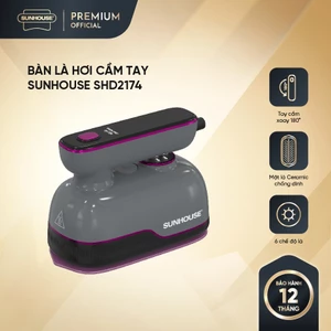 Bàn là hơi nước cầm tay Sunhouse SHD2174 - 6 chế độ là - Mặt là Ceramic chống dính