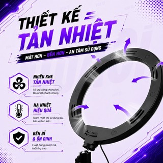 ĐÈN LED VUASI SIÊU SÁNG ,ĐÈN LIVESTREAM,SIZE 26CM VÀ 33CM KÈM CHÂN 2M1 CAO CẤP