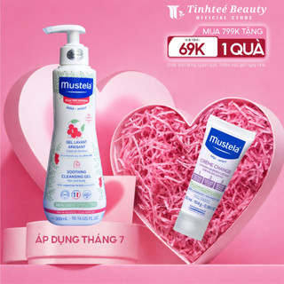Sữa Tắm Gội Cho Trẻ Sơ Sinh & Em Bé Da Nhạy Cảm Mustela SOOTHING CLEANSING GEL 300ML
