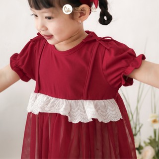 NBAN (6M-6Y) Đầm bé gái xòe công chúa, đầm váy trẻ em dễ thương mềm mát cho bé đi chơi-THOMO8.25