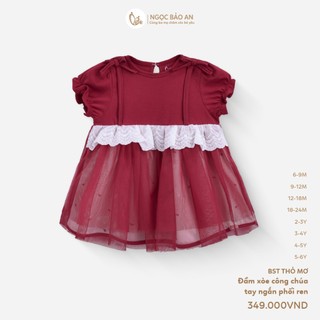 NBAN (6M-6Y) Đầm bé gái xòe công chúa, đầm váy trẻ em dễ thương mềm mát cho bé đi chơi-THOMO8.25