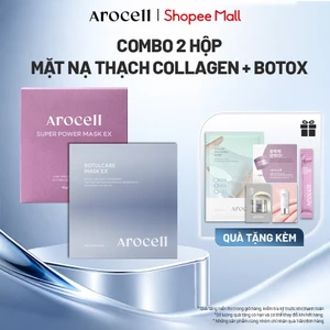 Combo Mặt Nạ Thạch Collagen Botox Arocell Cấp Ẩm Sâu Dưỡng Da Sáng Mịn | Hộp 4 Miếng