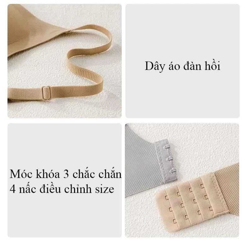 [dày 3cm] Áo Lót Nữ Nâng Vòng 1 Không Gọng Không Viền Áo Bra Không Gọng Có Mút Đệm Tròn Gom Quả