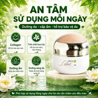 [CHÍNH HÃNG] Kem nám và tàn nhang Lotus Special New 30g chống lão hóa, mờ thâm nám và nếp nhăn
