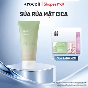 Sữa Rửa Mặt Arocell Cica Repair Pack To Foam Cleanser Làm Sạch Sâu Tẩy Tế Bào Chết Dịu Nhẹ Cho Da Mụn Da Nhạy Cảm 120g