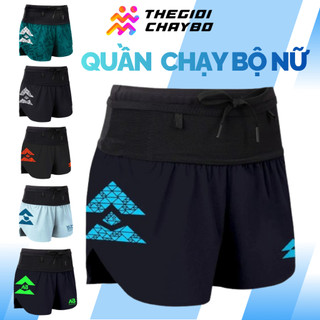 Quần Short Chạy Bộ Nữ T8 Sherpa V2 – Quần Chạy Trail Siêu Nhẹ, 4 Túi Đựng Đồ, Chống Chafing