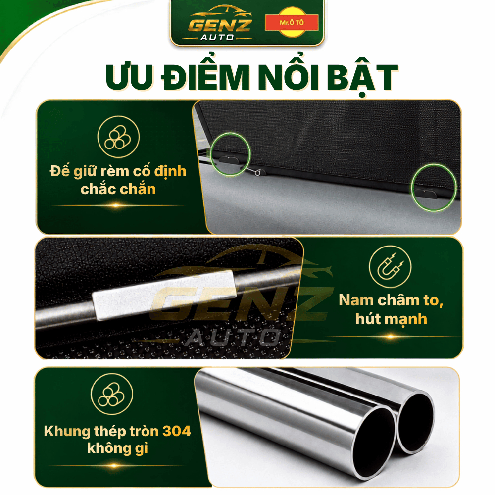 Rèm Che Nắng Xe Hyundai Stargazer 2022 Loại 1 Mr.OTO. Bảo Hành 24 tháng. Cam Kết Chuẩn Khít Theo Xe