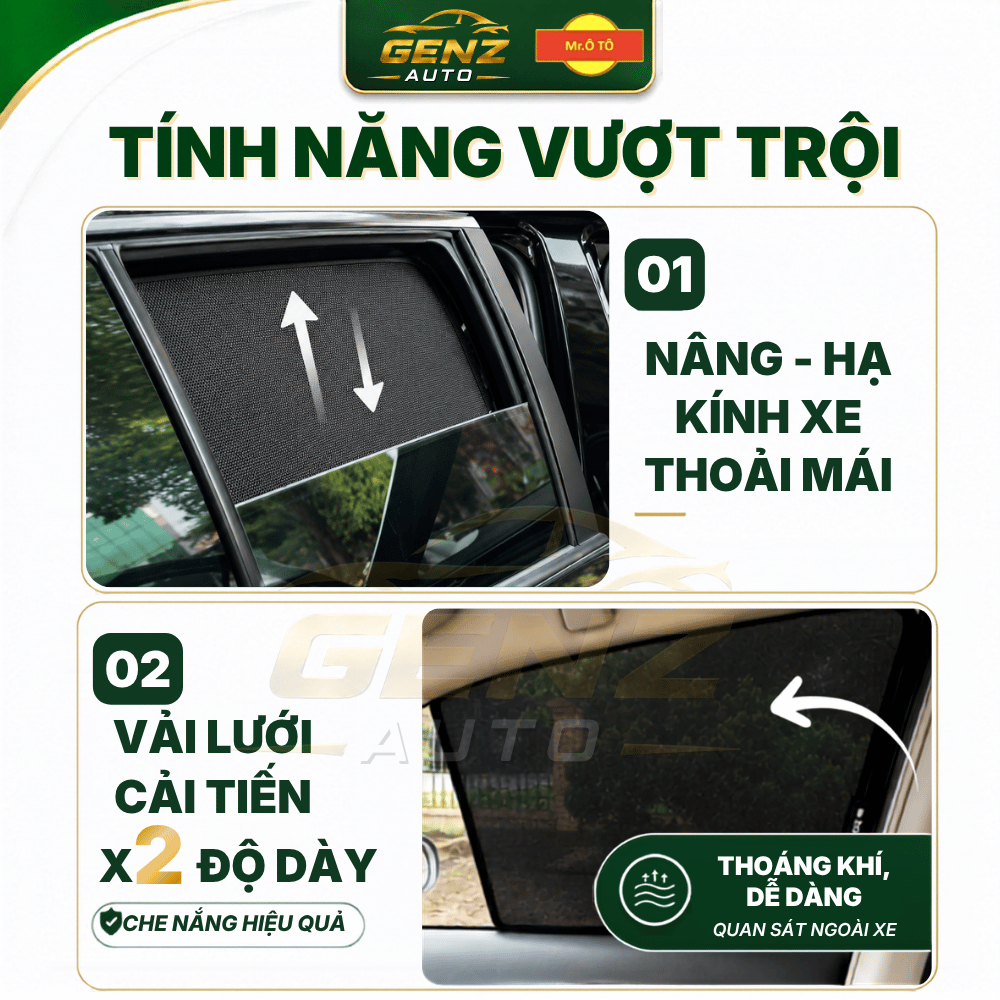 Rèm Che Nắng Xe Hyundai Stargazer 2022 Loại 1 Mr.OTO. Bảo Hành 24 tháng. Cam Kết Chuẩn Khít Theo Xe