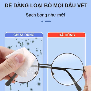 Khăn Lau Kính Cận Home Max, Chống Bám Hơi Nước, Chống Mờ Sương Chống Nhờn, Hộp 100 Tờ