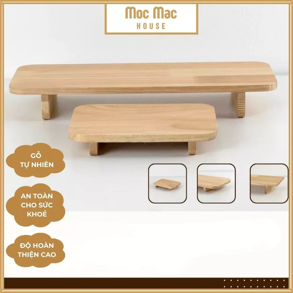 [FURNI HOME] Kệ kê để bàn đa năng bằng gỗ thông nhập khẩu Mộc Mạc Decor góc làm việc học tập gọn gàng ngăn lắp