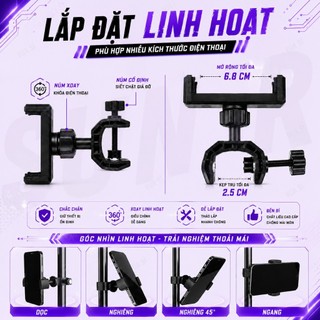 Phụ Kiện Live Stream VUASI Bộ Chuyển Đổi Kẹp Điện Thoại, BỘ GIÁ ĐỠ KẸP NHIỀU ĐIỆN THOẠI CÙNG LÚC