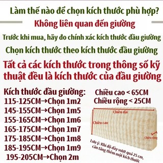 Vỏ Bọc Đầu Giường Dày Dặn Chống Bụi Chống Va Chạm Kiểu Dáng Đơn Giản