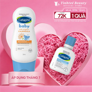 Sữa tắm dưỡng ẩm dịu lành cho bé với Calendula hoa cúc hữu cơ CETAPHIL BABY W&SHAMPOO CALENDULA 230ML