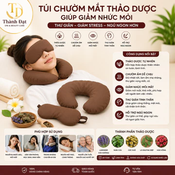 Túi Chườm Mắt Thảo Dược Giúp Giảm Nhức Mỏi, Thư Giãn Mắt, Túi Chườm Dùng Được Nóng Và Lạnh