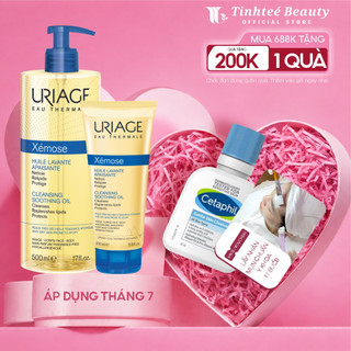 Gel làm sạch dạng gel-oil cho da khô, viêm da cơ địa, chàm URIAGE XÉMOSE HUILE LAVANTE APAISANTE 200ml/500ml