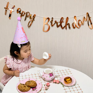 Dây Chữ Happy Birthday Ép Kim - Dây Chữ Giấy Trang Trí Sinh Nhật Sang Trọng Cho Bé Trai, Bé Gái