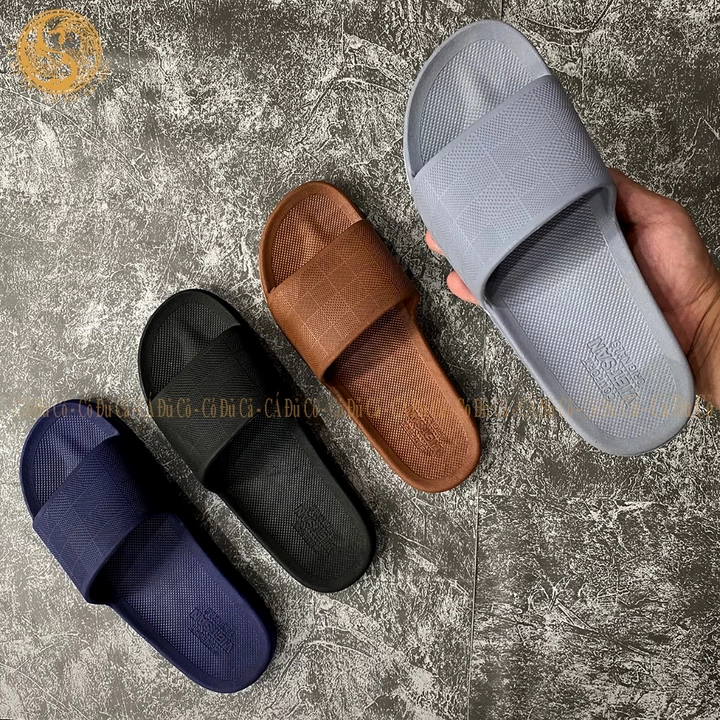 Dép đúc nam F1185/1186 dép lê caro E7171 cao su quai ngang unisex thời trang bền đẹp Việt San