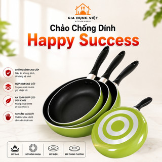Chảo Chống Dính Hợp Kim Nhôm CV House Đủ Size, Chảo Nấu Ăn Dày Dặn Cán Cầm Cách Nhiệt An Toàn