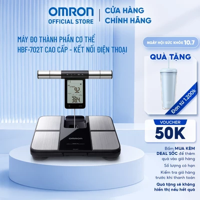 Cân Đo Thành Phần Cơ Thể OMRON HBF-702T Cao cấp - Kết Nối Điện Thoại-Thương Hiệu Nhật Bản