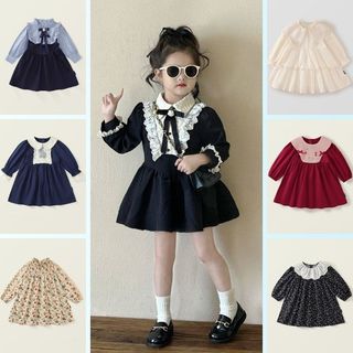 Váy Dài Tay Bé Gái, BST Váy Tiểu Thư Dài Tay Cho Bé Gái Chất Liệu Cotton Mềm  Phong Cách Sang Chảnh