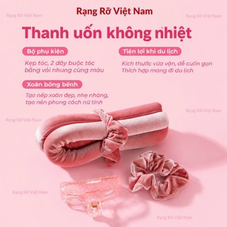Thanh Uốn Tóc Không Nhiệt Chất Liệu Vỏ Nhung Lõi Cao Su Non Loại 1 - Bộ Uốn Tóc Không Nhiệt Chất Vỏ Nhung Lõi Cao Su Xịn