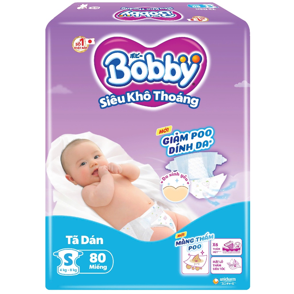 TÃ DÁN BOBBY SIÊU KHÔ THOÁNG - SUPER JUMBO S80 / M76