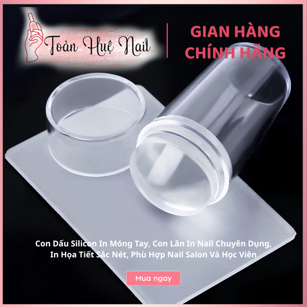 Con Dấu Silicon In Móng Tay, Con Lăn In Nail Chuyên Dụng, In Họa Tiết Sắc Nét, Phù Hợp Nail Salon Và Học Viên