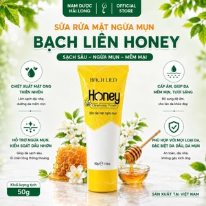 Sữa rửa mặt ngừa mụn Bạch Liên Honey chiết xuất mật ong 50g