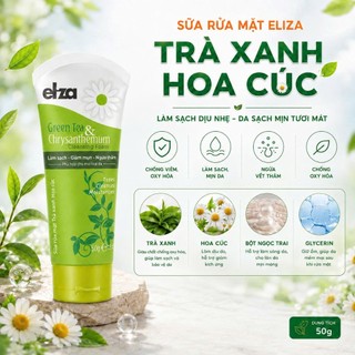 Sữa Rửa Mặt Eliza Trà Xanh Hoa Cúc 50g - Chiết Xuất Thiên Nhiên, Làm Sạch Dịu Nhẹ, Giữ Da Mềm Mịn