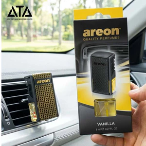 Nước Hoa Kẹp Cửa Gió Điều Hòa AREON Hương Vanilla - Hương Vani Ngọt Ấm, Làm Mới Không Gian Xe Hơi