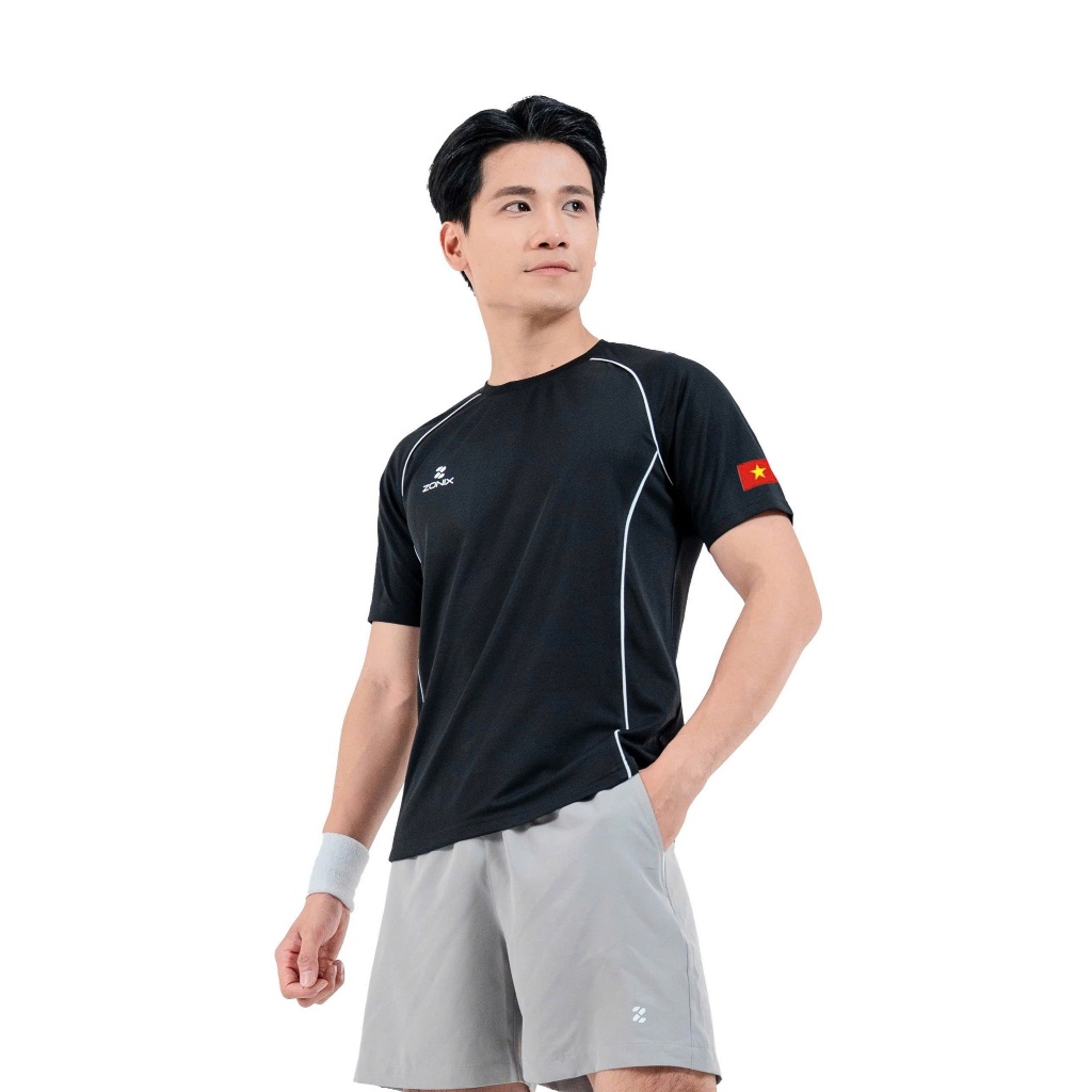Áo thun thể thao nam, áo phông pickleball coolmax thoáng khí vượt trội làm mát nhanh -ZT09013