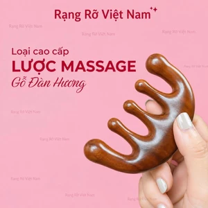 Lược Gỗ Đàn Hương Mát Xa Da Đầu Dành Cho Cả Nam Và Nữ - Lược Gỗ Mát Xa - Thư Giãn Giúp Giảm Rụng Hiệu Qủa
