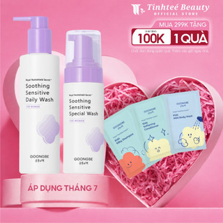 Dung Dịch Vệ Sinh Phụ nữ Thuần Chay GOONGBE Soothing Sensitive Daily và Special Wash 200ml/ 150ml/ 30ml/ 20ml