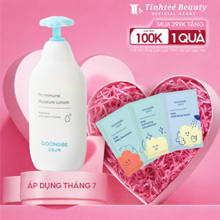 Sữa Dưỡng Ẩm 72H Làm Dịu Và Phục Hồi Da GOONGBE Primmune Moisture Lotion Dành Cho Bé 350ml/ 30ml