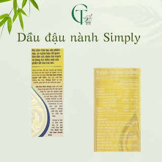 Dầu ăn simply loại 1 lít