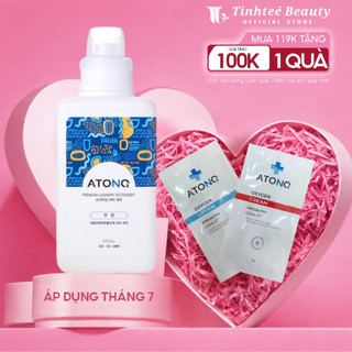 Nước giặt, nước xả cao cấp thuần chay ATONO2, thành phần tự nhiên, pH trung tính, an toàn cho trẻ từ sơ sinh 1000ml