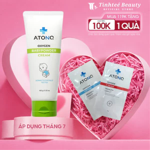 Kem hăm ATONO2 Oxygen Babypowder Cream giảm thiểu mùi hôi bé, kem hăm tã chiết xuất từ tự nhiên 100ml