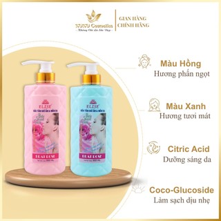 Combo 2 chai sữa tắm dưỡng da, mềm mịn Elise