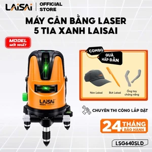 Máy Cân Bằng Laser 5 Tia Xanh LAISAI LSG640SLD, Pin 2200 mAh – XOAY 360 độ, CHÍNH HÃNG, BH 12 THÁNG