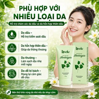 Sữa Rửa Mặt Revolu Houttuynia 150g - Tinh Chất Diếp Cá, Hỗ Trợ Làm Sạch Da Và Kiểm Soát Dầu Nhờn